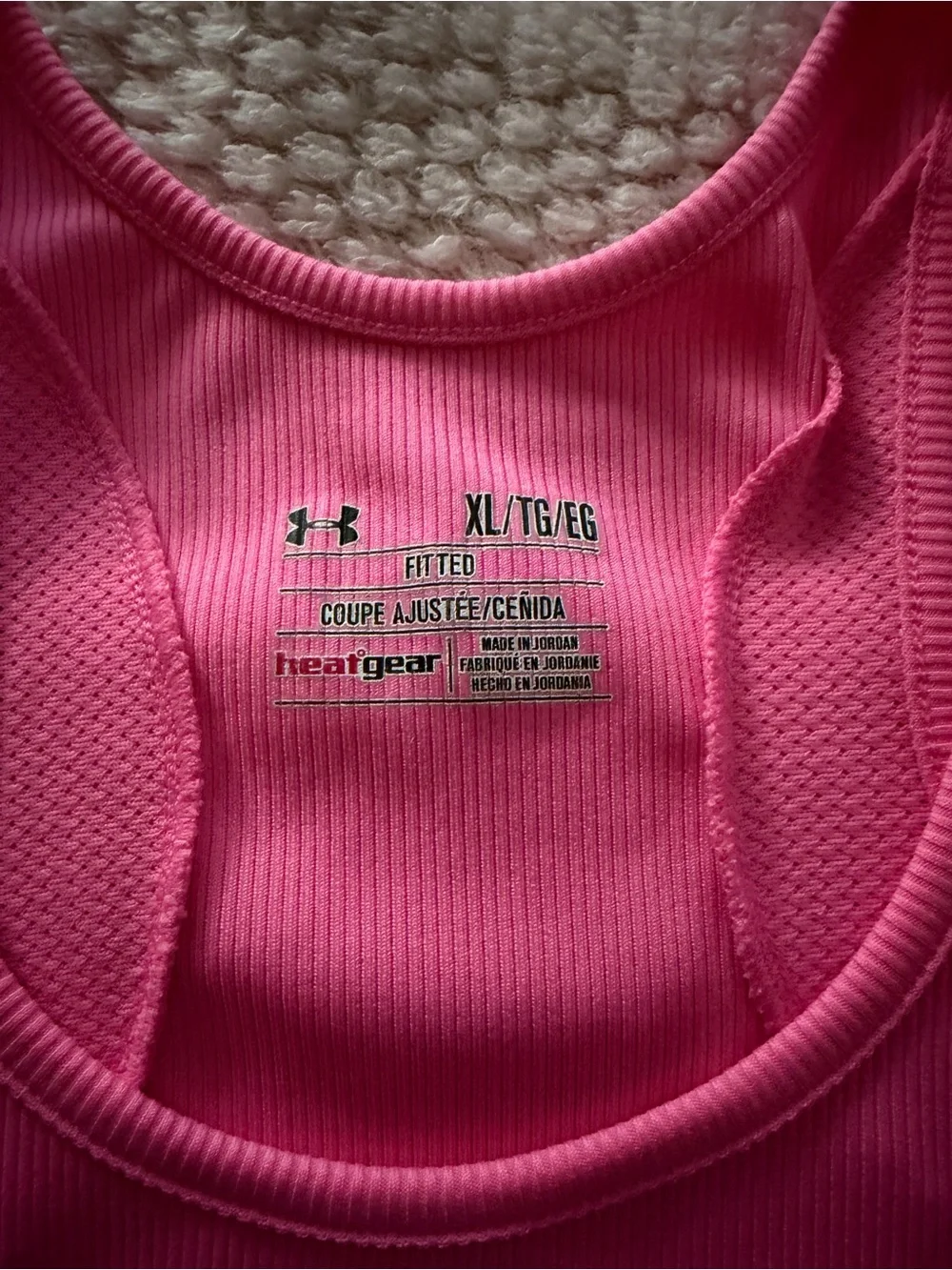 Under Armour Hot Pink Performance Racerback Tank - Picture 3 of 3